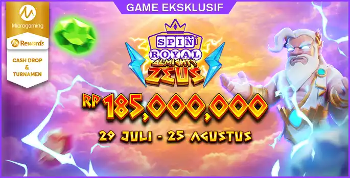 MG Turnamen & Cashdrop Almighty Zeus Spin Royal